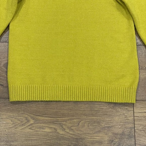 ANTHROPOLOGIE Sweater Sz Small $119‎ Soft Shelby Off Shoulder Mustard Yellow Top - Picture 3 of 12